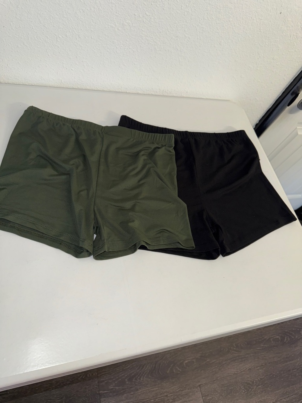 NWOT 2pack Women’s Athletic Shorts - Olive Green & Black